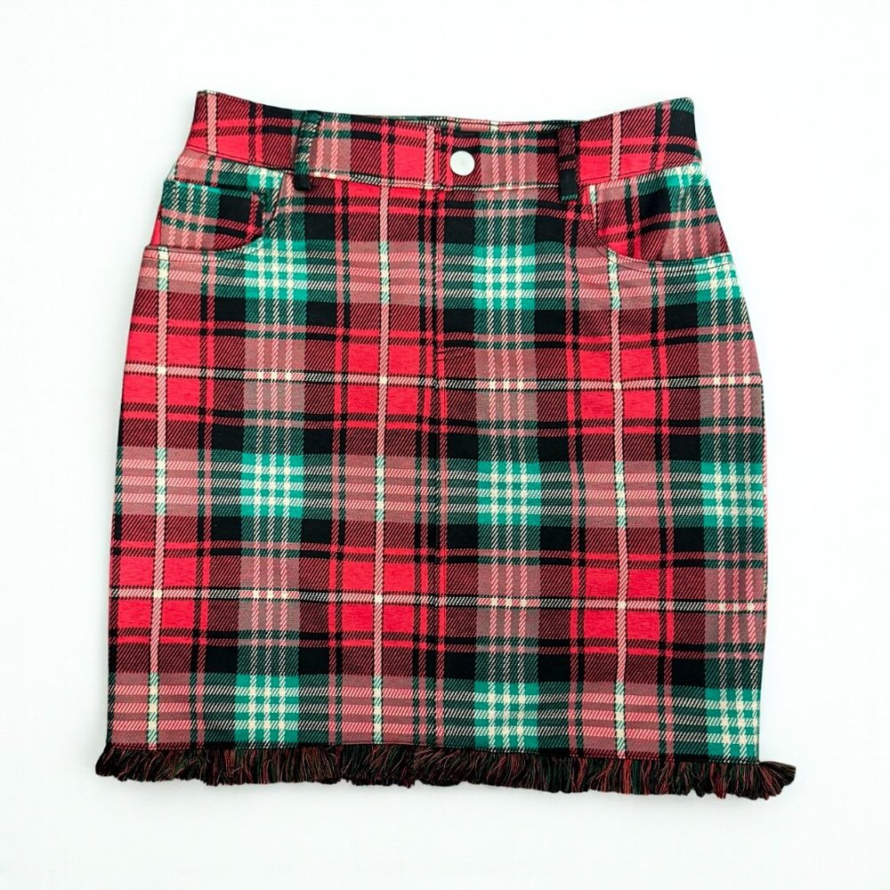 Cato Plaid Skirt Red & Green Women's‎ Size S